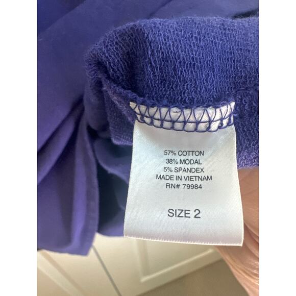 Chico’s Zenergy Samantha Dress in Polynesian Purple, Athleisure Style - Picture 7 of 11